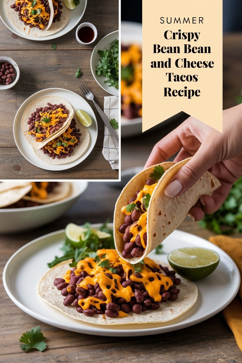 crispy bean and cheese tacos recipe