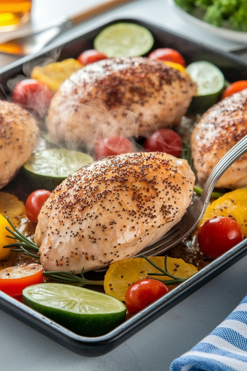 sheet pan chicken and vegetables easy