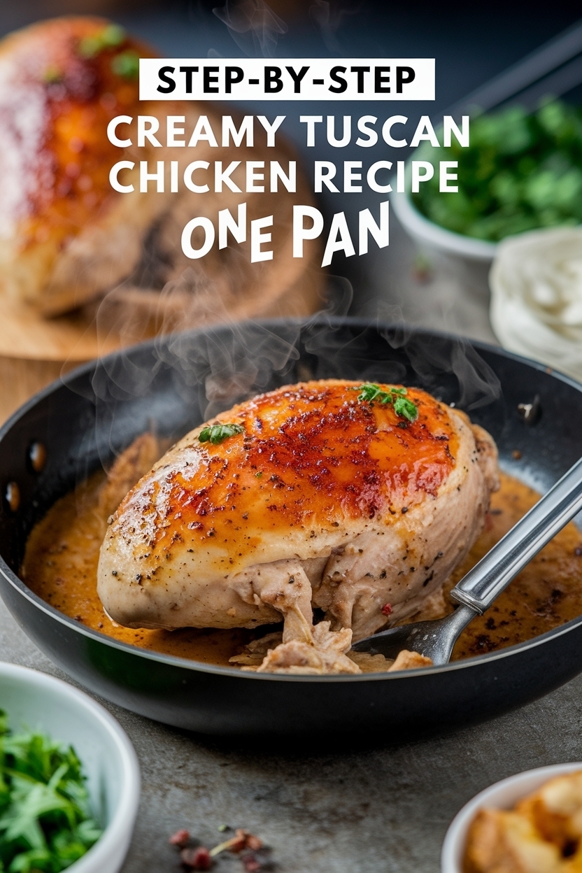creamy tuscan chicken recipe one pan