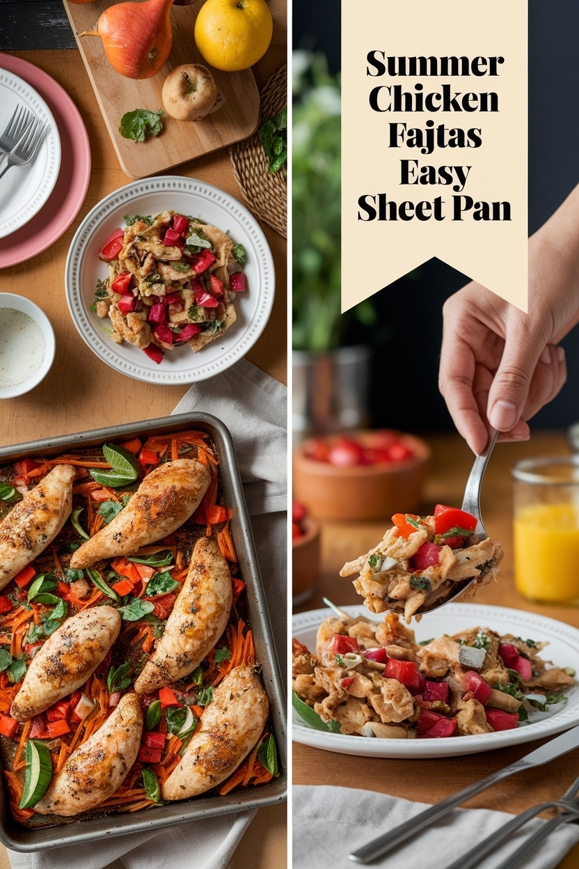 chicken fajitas recipe easy sheet pan