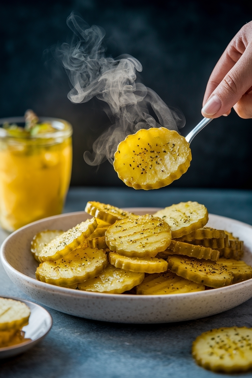 air fryer pickle chips recipe fried