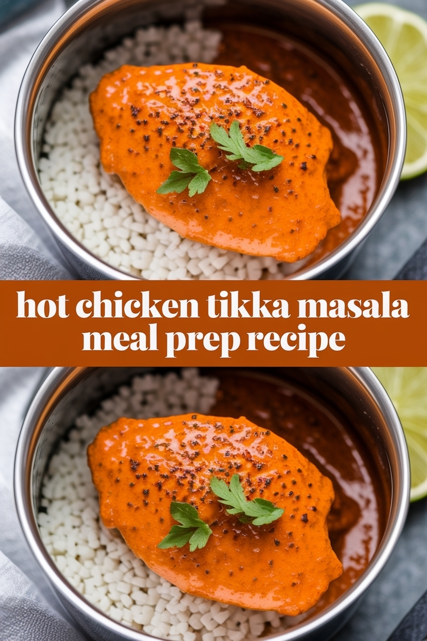 chicken tikka masala meal prep recipe