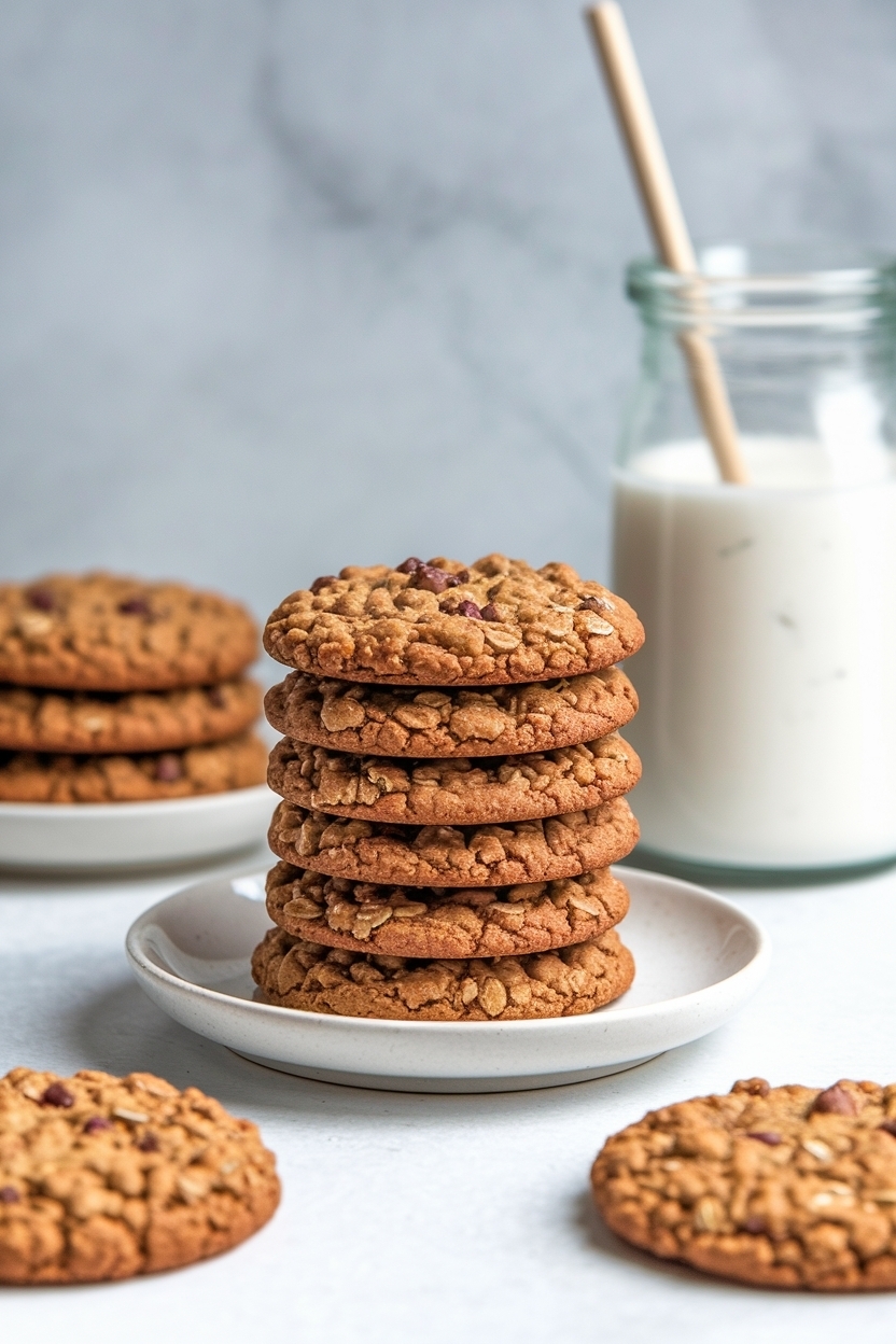 rhubarb oatmeal cookies - Extra Photo