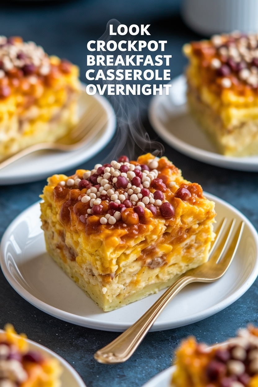 crockpot breakfast casserole overnight