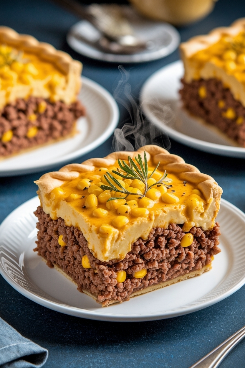 shepherd's pie with ground beef and corn