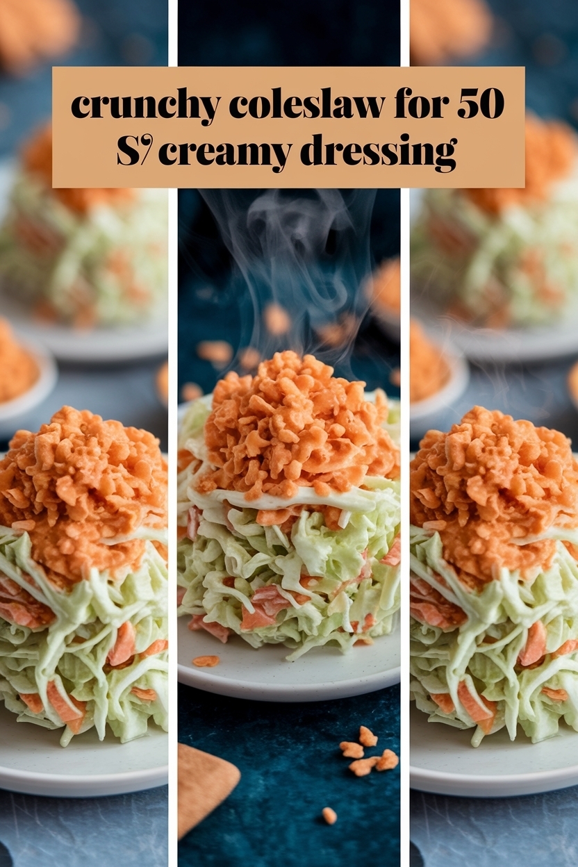 coleslaw for 50 creamy dressing