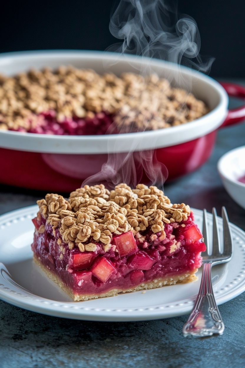 best rhubarb crisp with oats