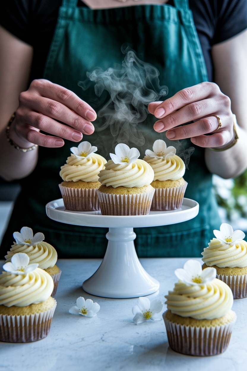 lemon elderflower cupcakes baby in bloom