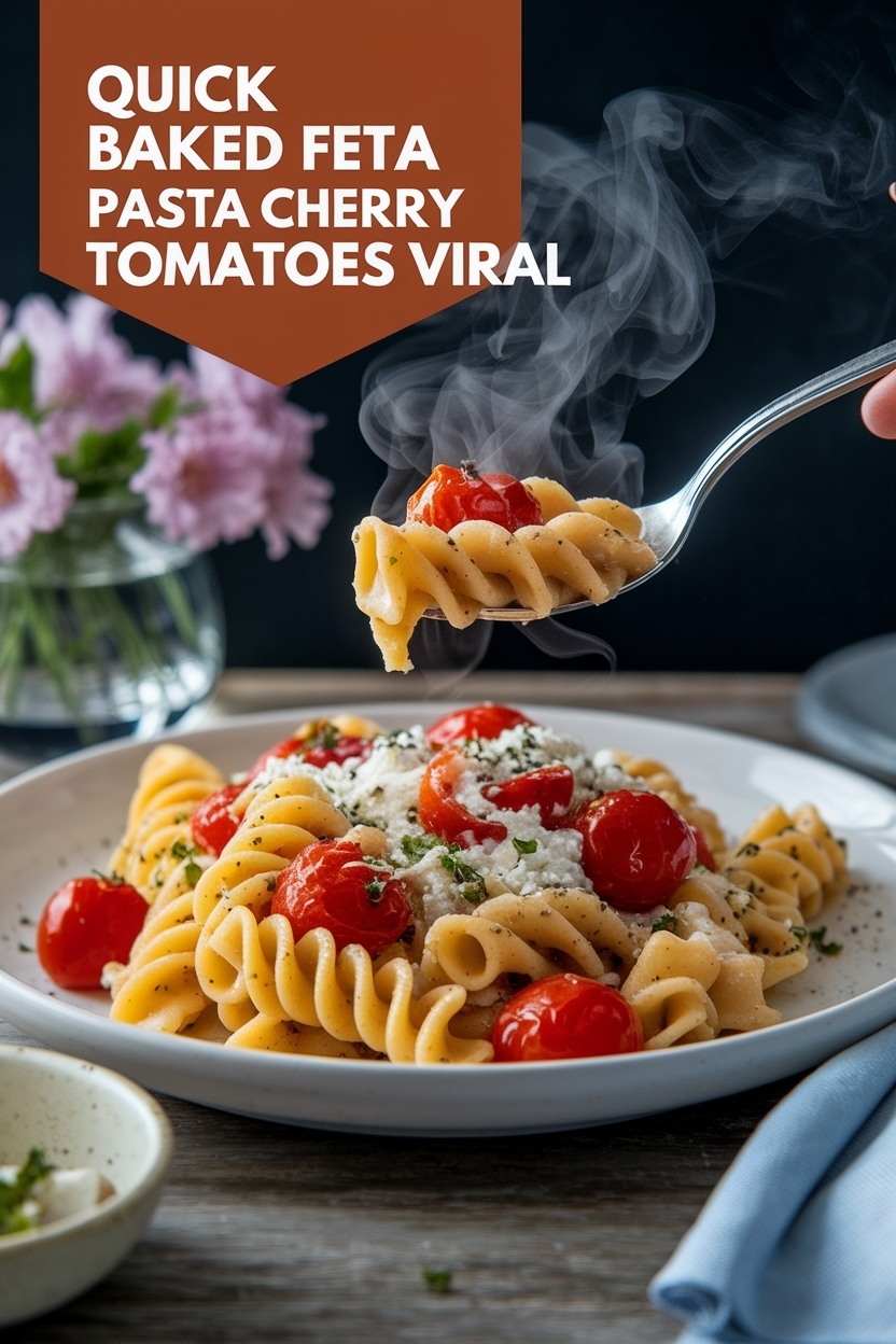 baked feta pasta cherry tomatoes viral