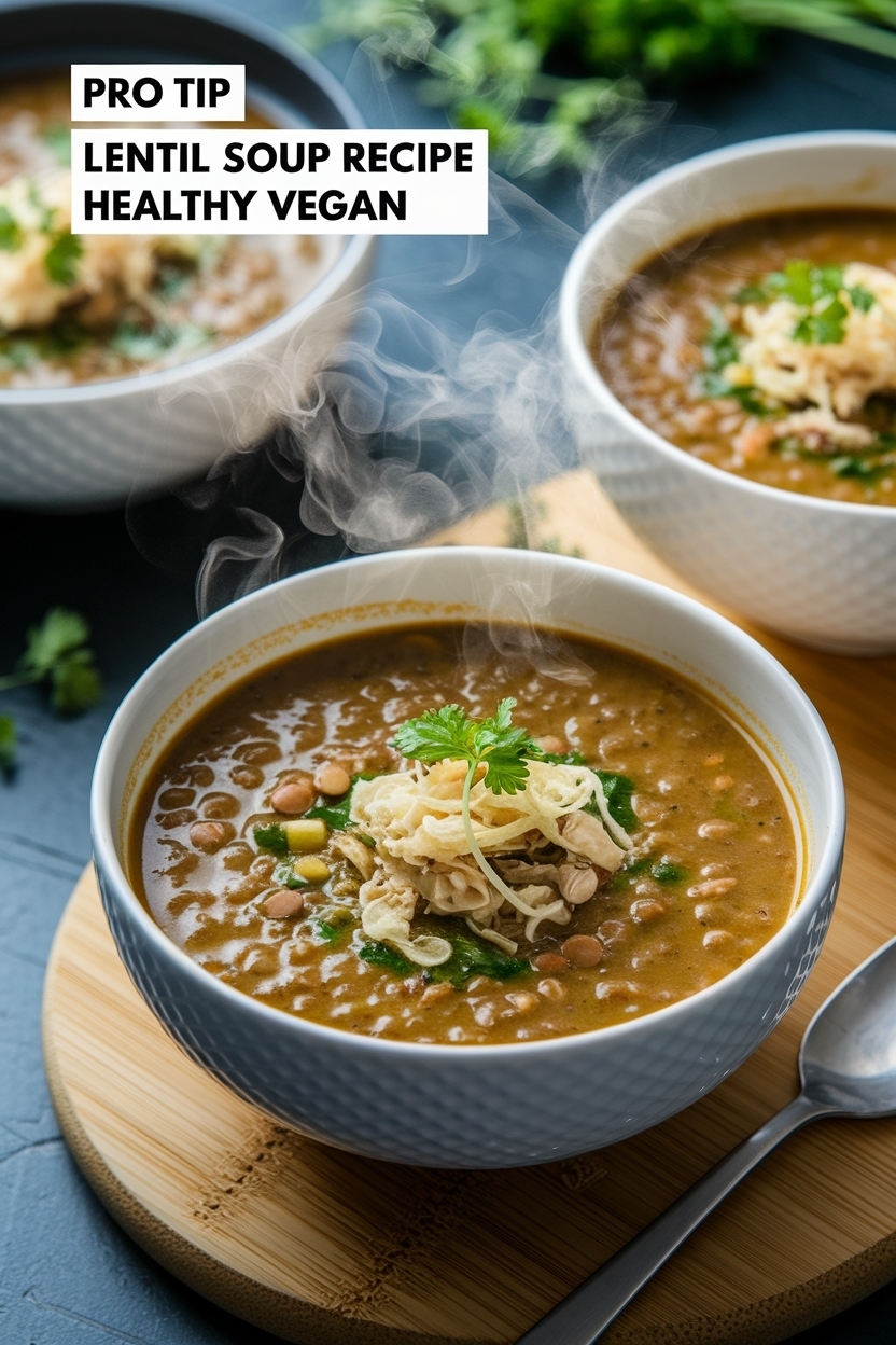 lentil soup recipe healthy vegan