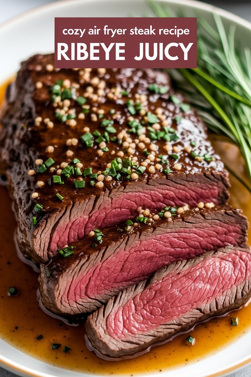 air fryer steak recipe ribeye juicy