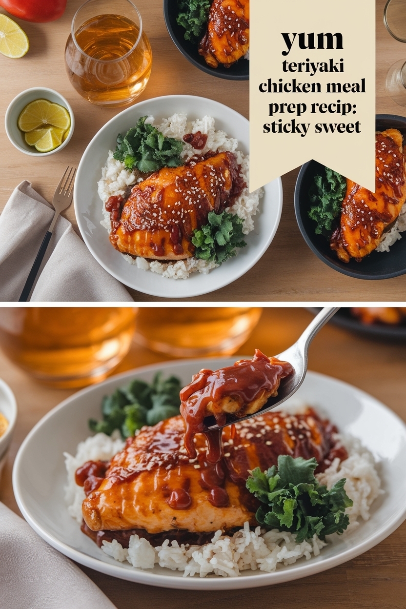 teriyaki chicken meal prep recipe sticky sweet