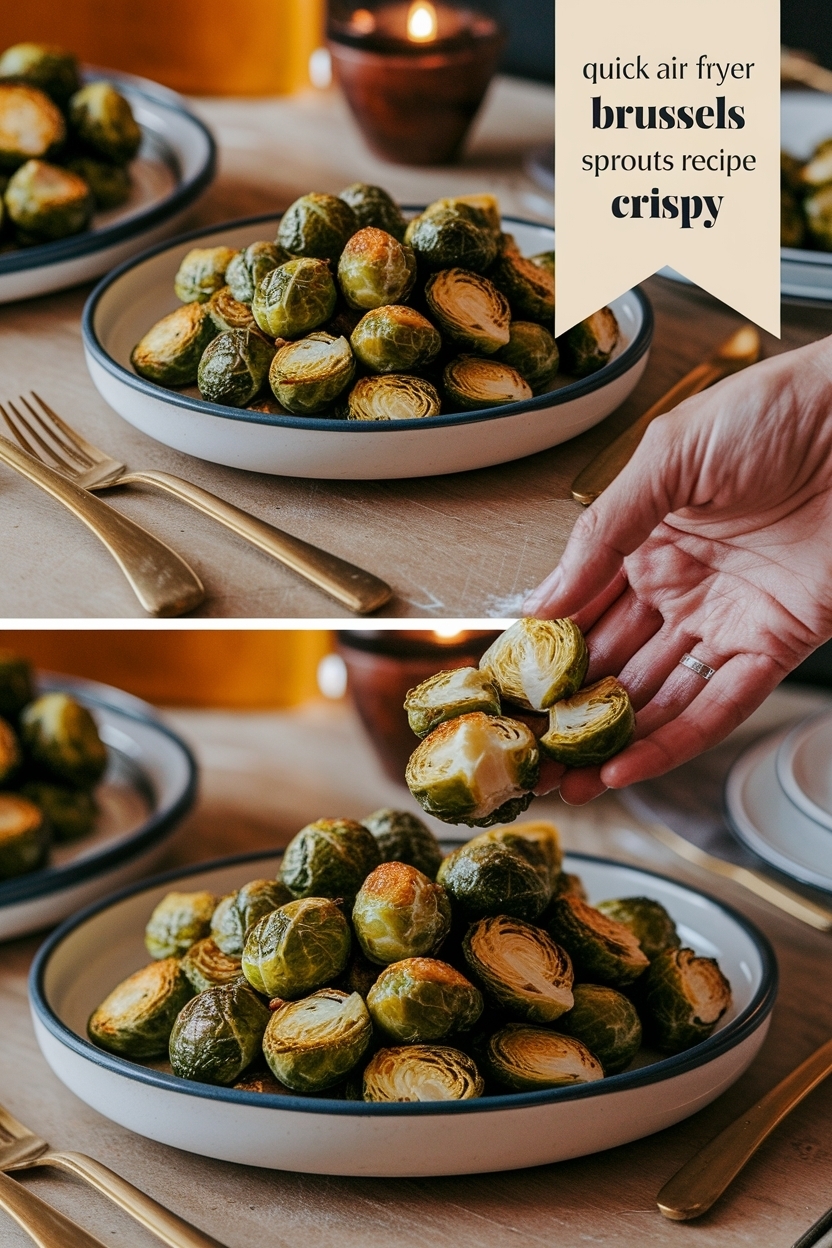 air fryer brussels sprouts recipe crispy