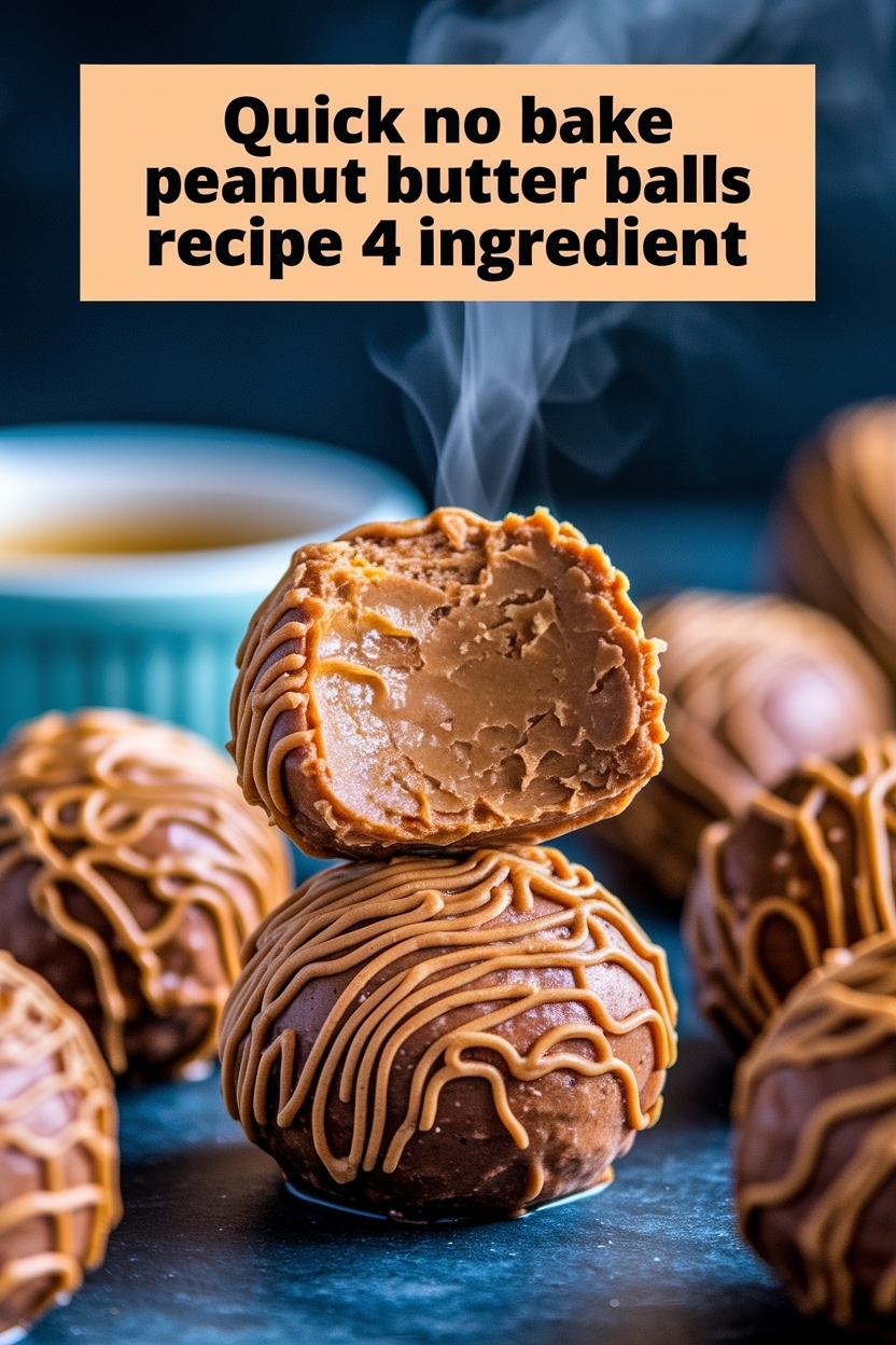 no bake peanut butter balls recipe 4 ingredient