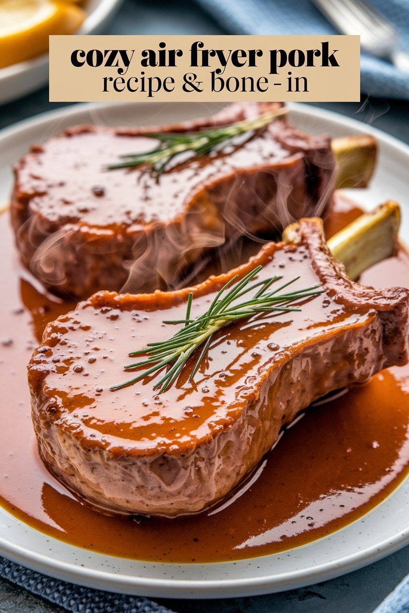 air fryer pork chops recipe bone in