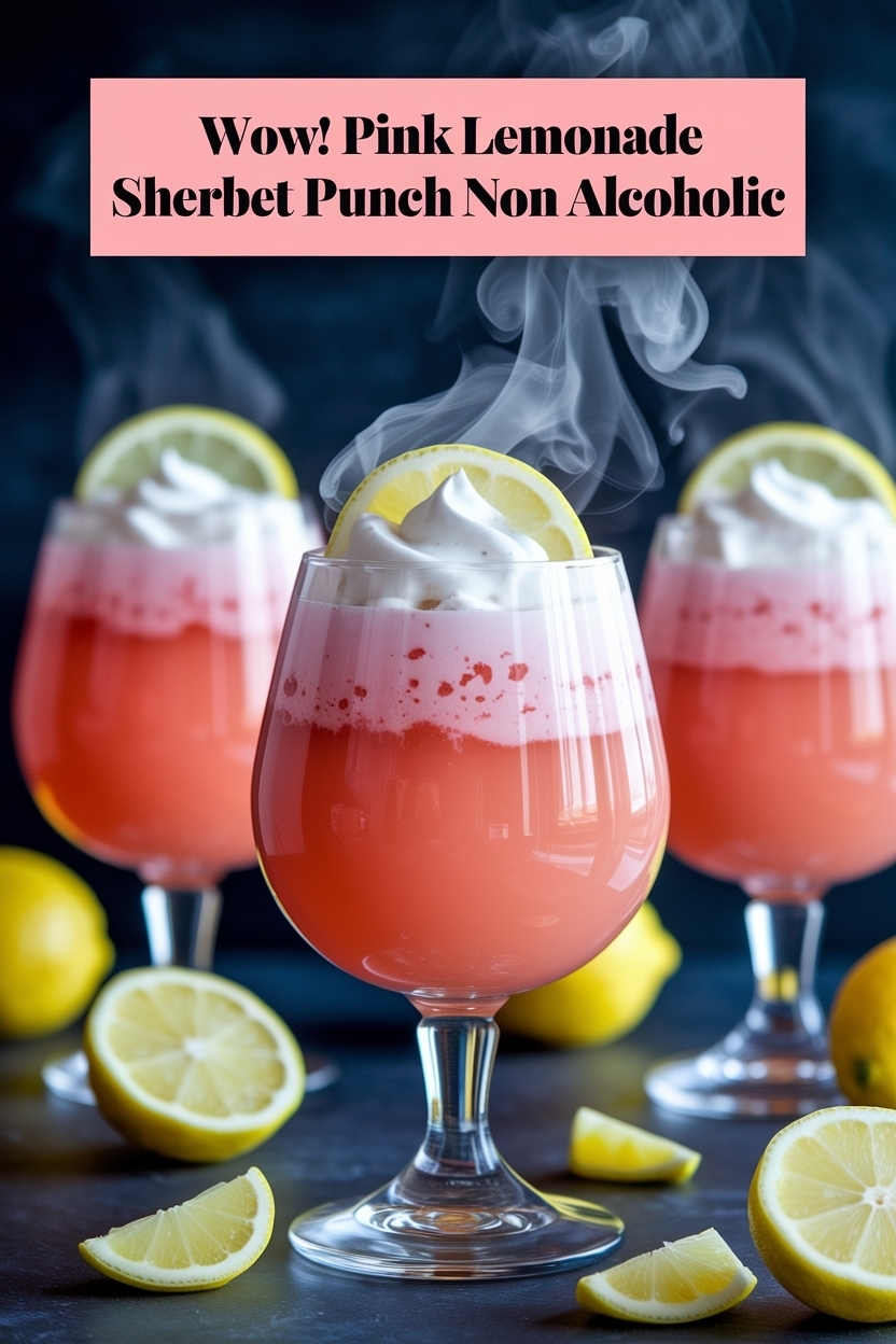 pink lemonade sherbet punch non alcoholic