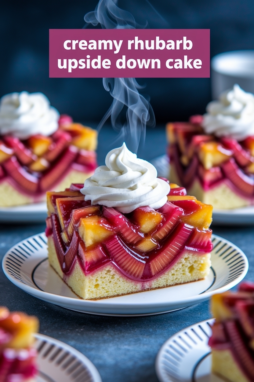 rhubarb upside down cake