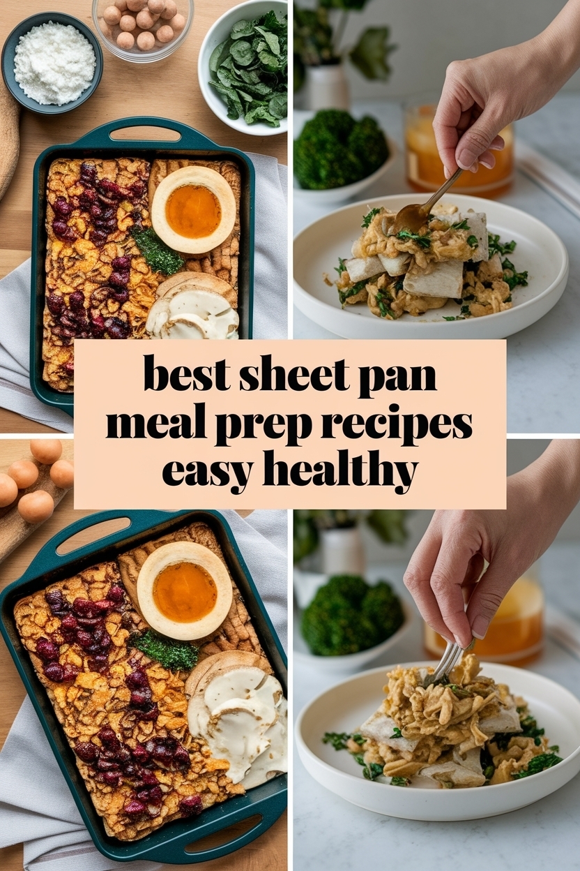 sheet pan meal prep recipes easy healthy