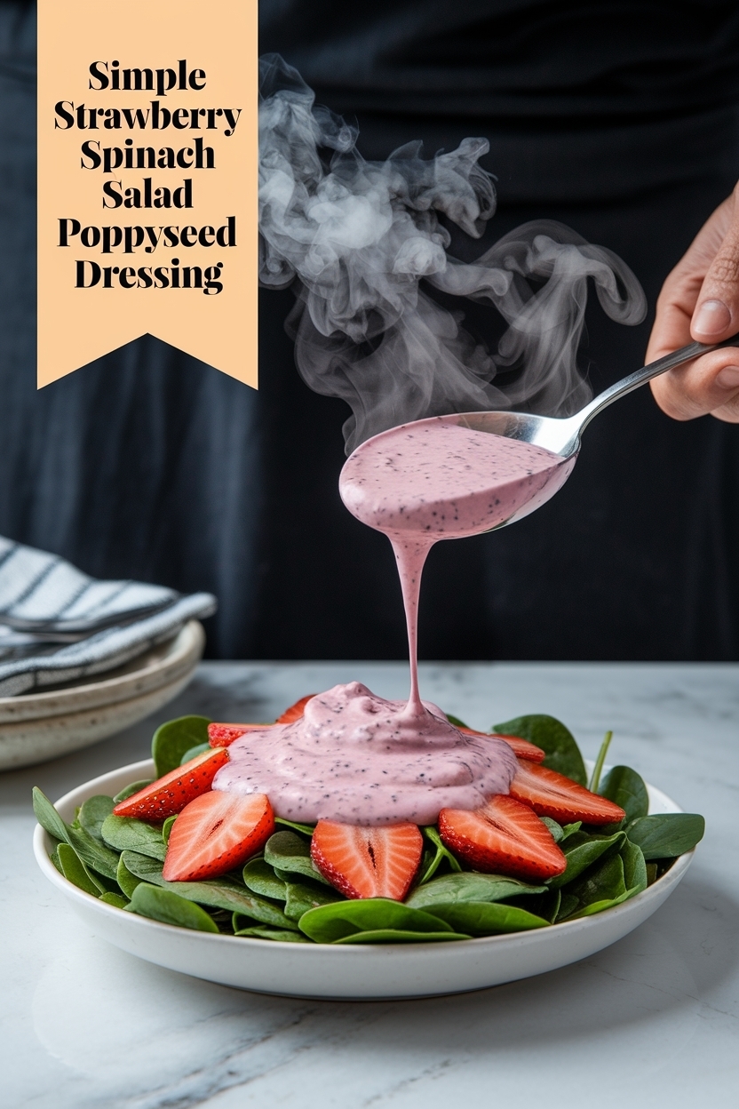 strawberry spinach salad poppyseed dressing