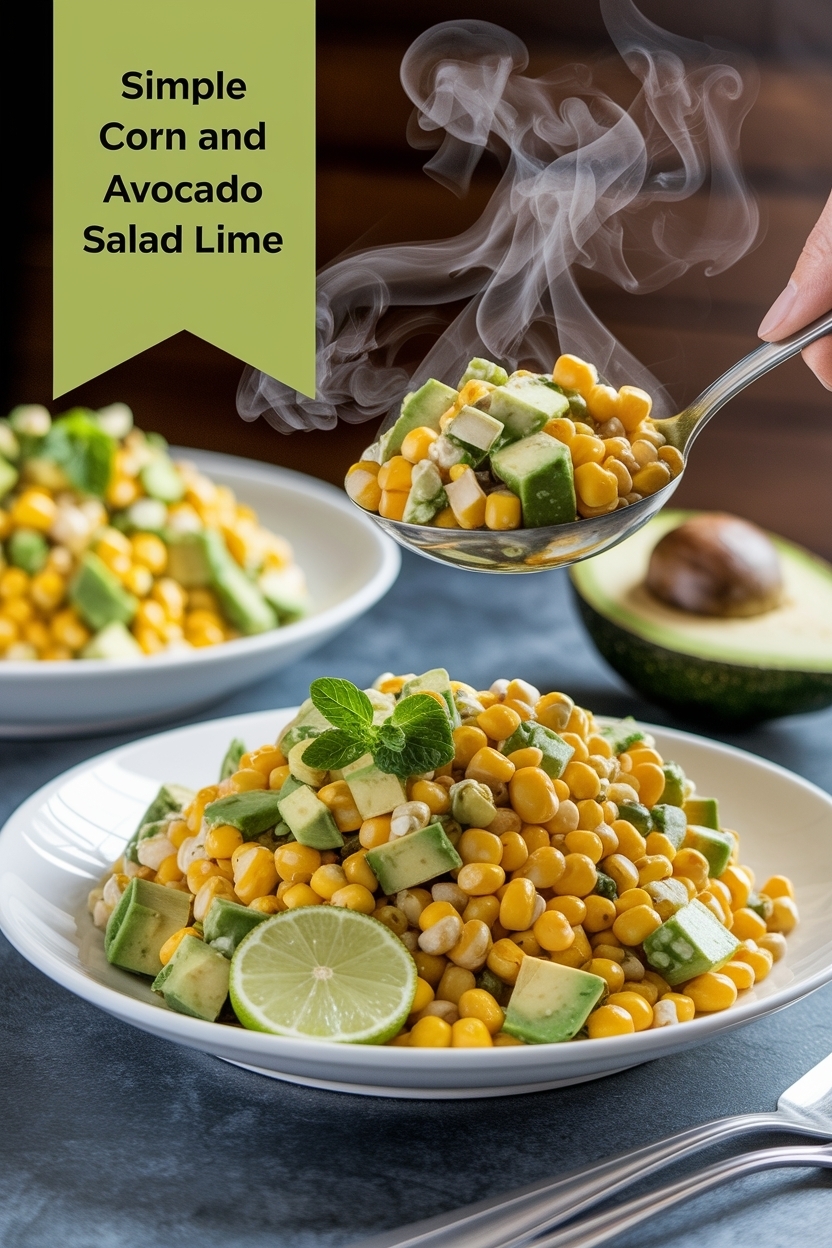 corn and avocado salad lime