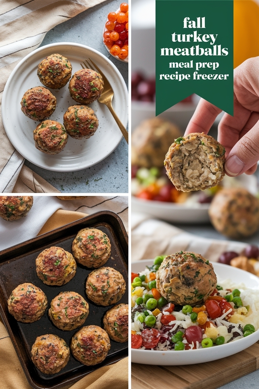 turkey meatballs meal prep recipe freezer