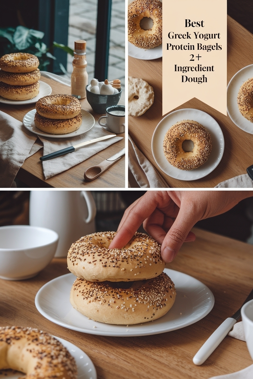 greek yogurt protein bagels 2 ingredient dough