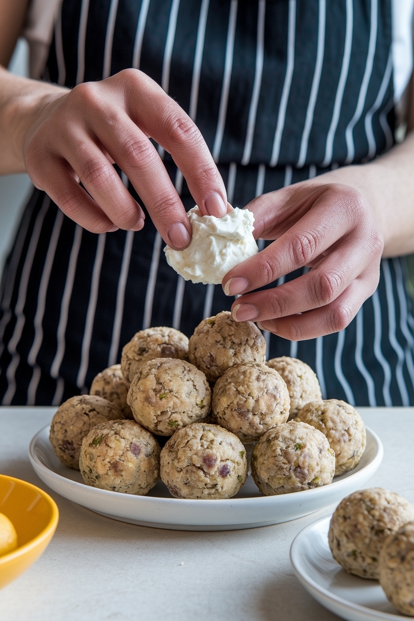 sausage balls with bisquick and cream cheese