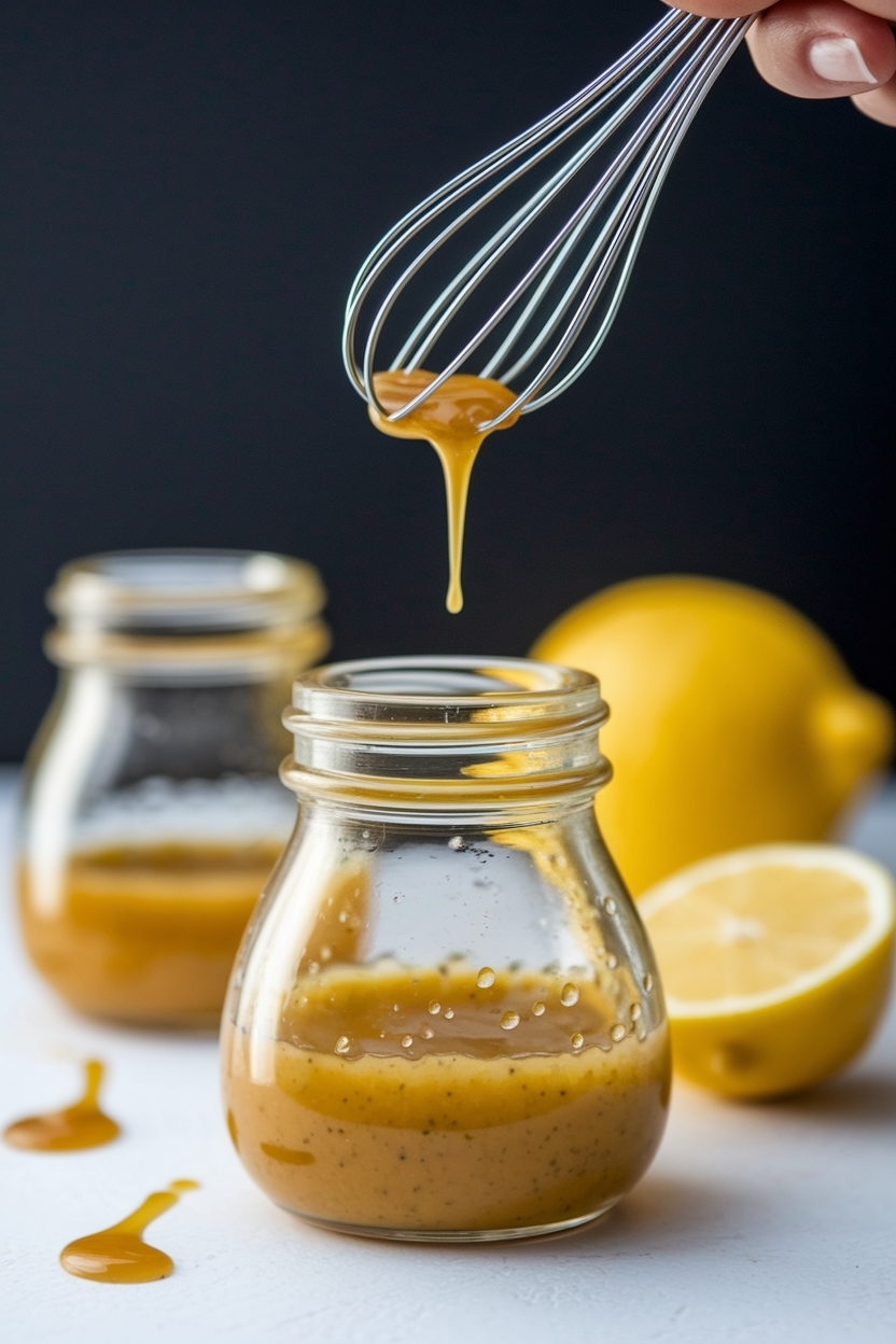lemon vinaigrette with honey dijon