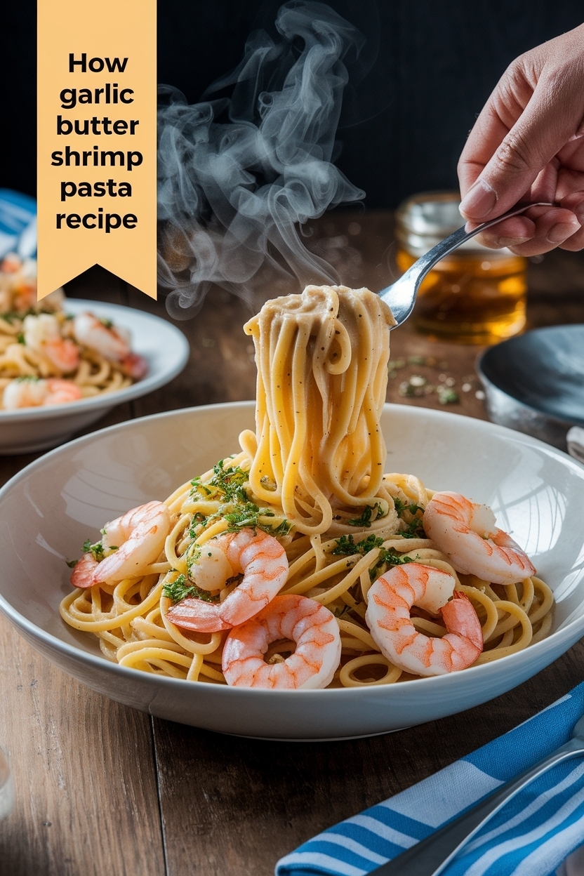 garlic butter shrimp pasta recipe