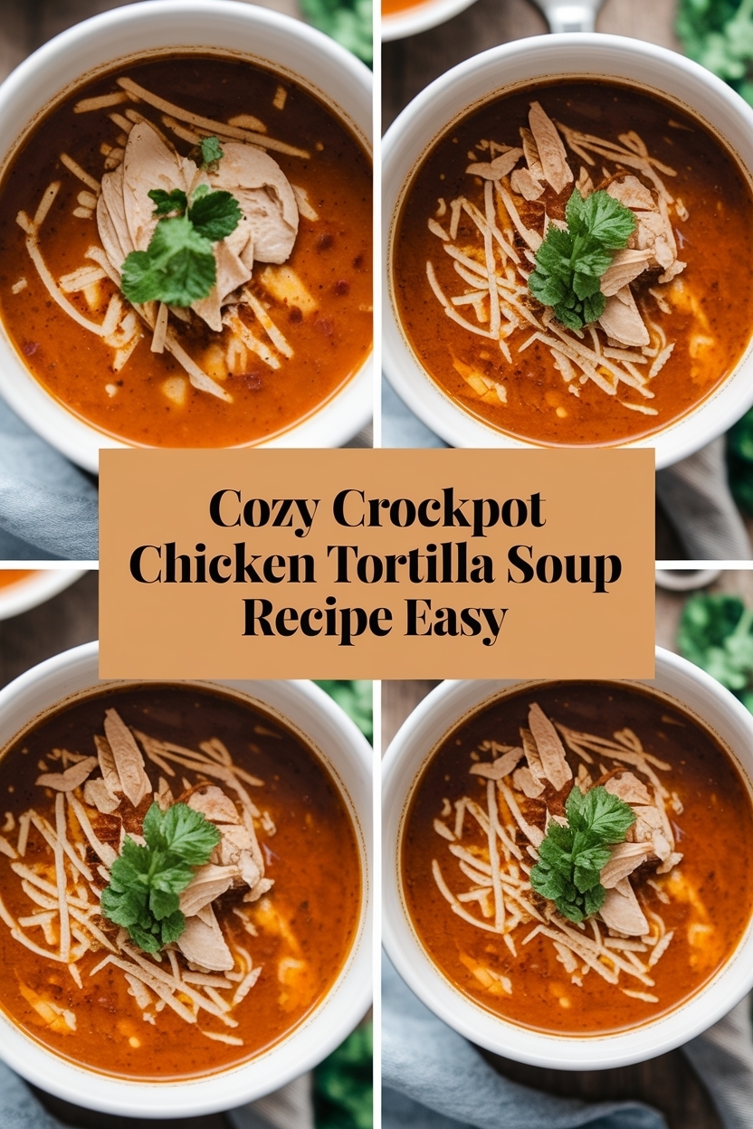 crockpot chicken tortilla soup recipe easy