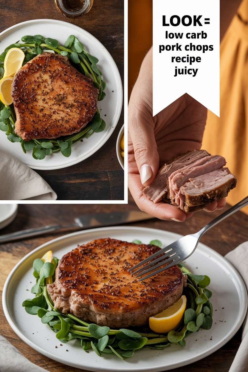 low carb pork chops recipe juicy
