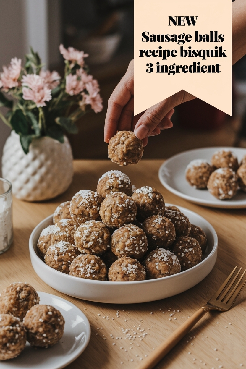 sausage balls recipe easy bisquick 3 ingredient