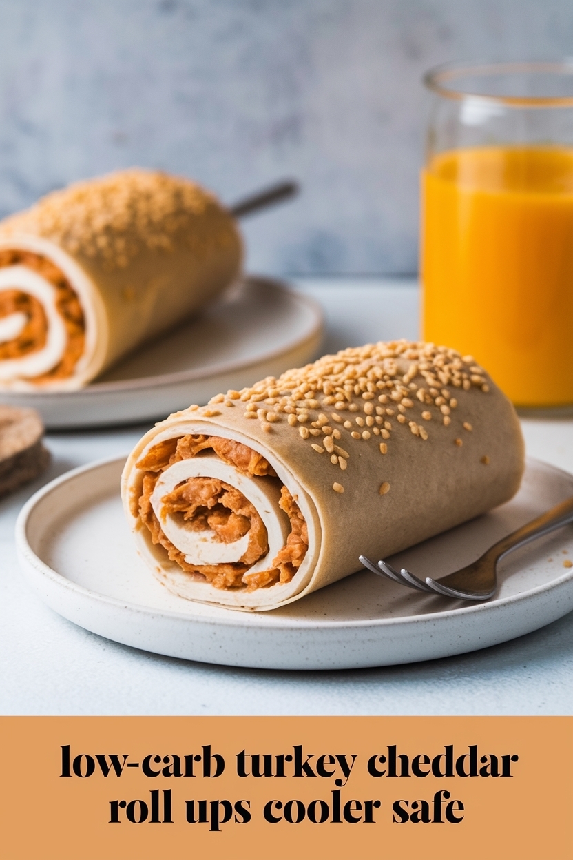 turkey cheddar roll ups cooler safe