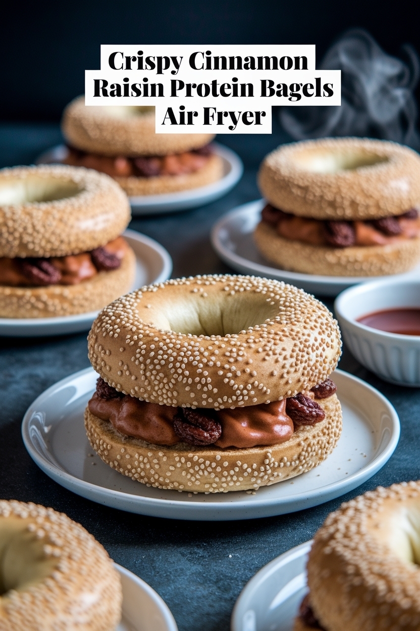 cinnamon raisin protein bagels air fryer