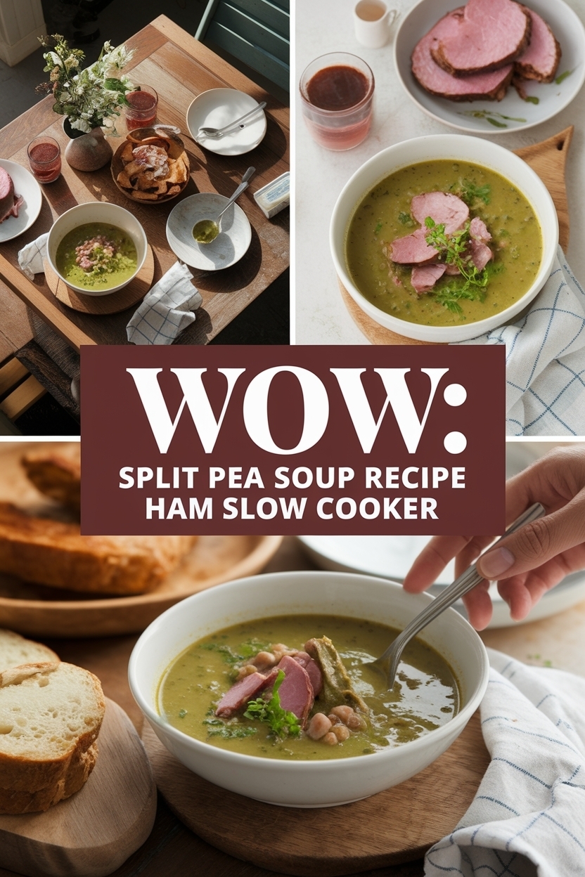 split pea soup recipe ham slow cooker