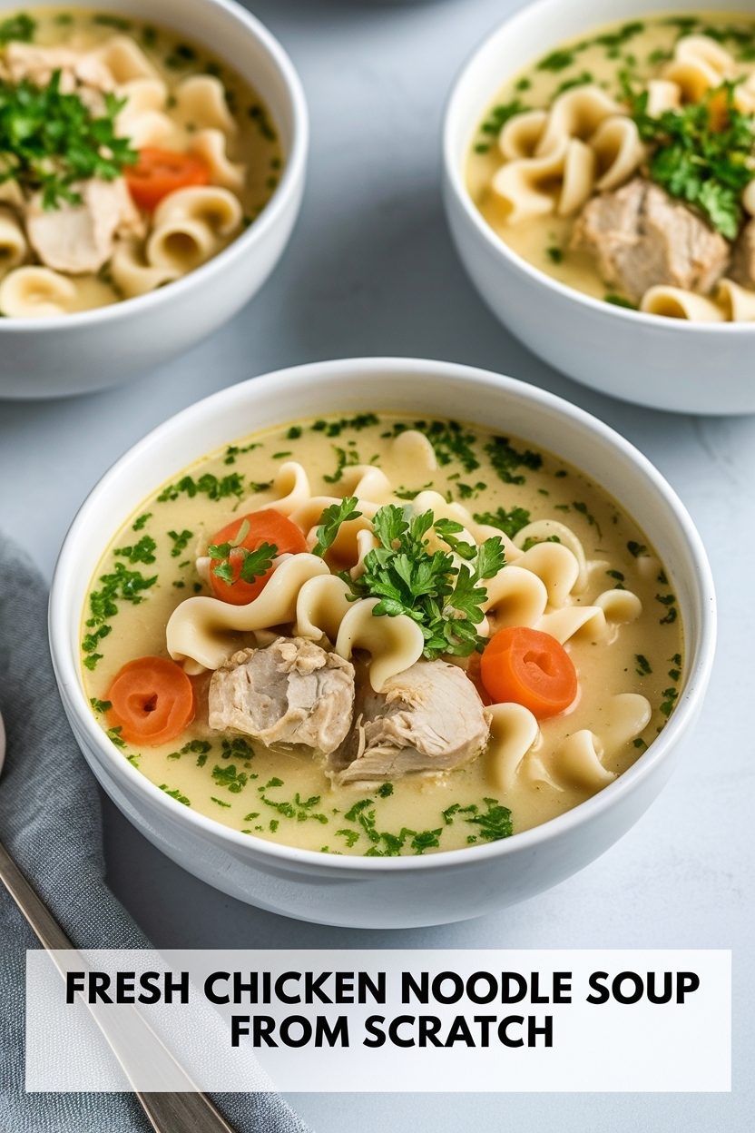 chicken noodle soup recipe from scratch