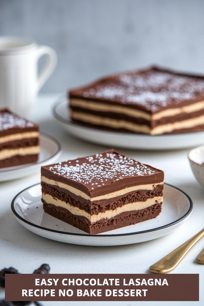 chocolate lasagna recipe no bake dessert