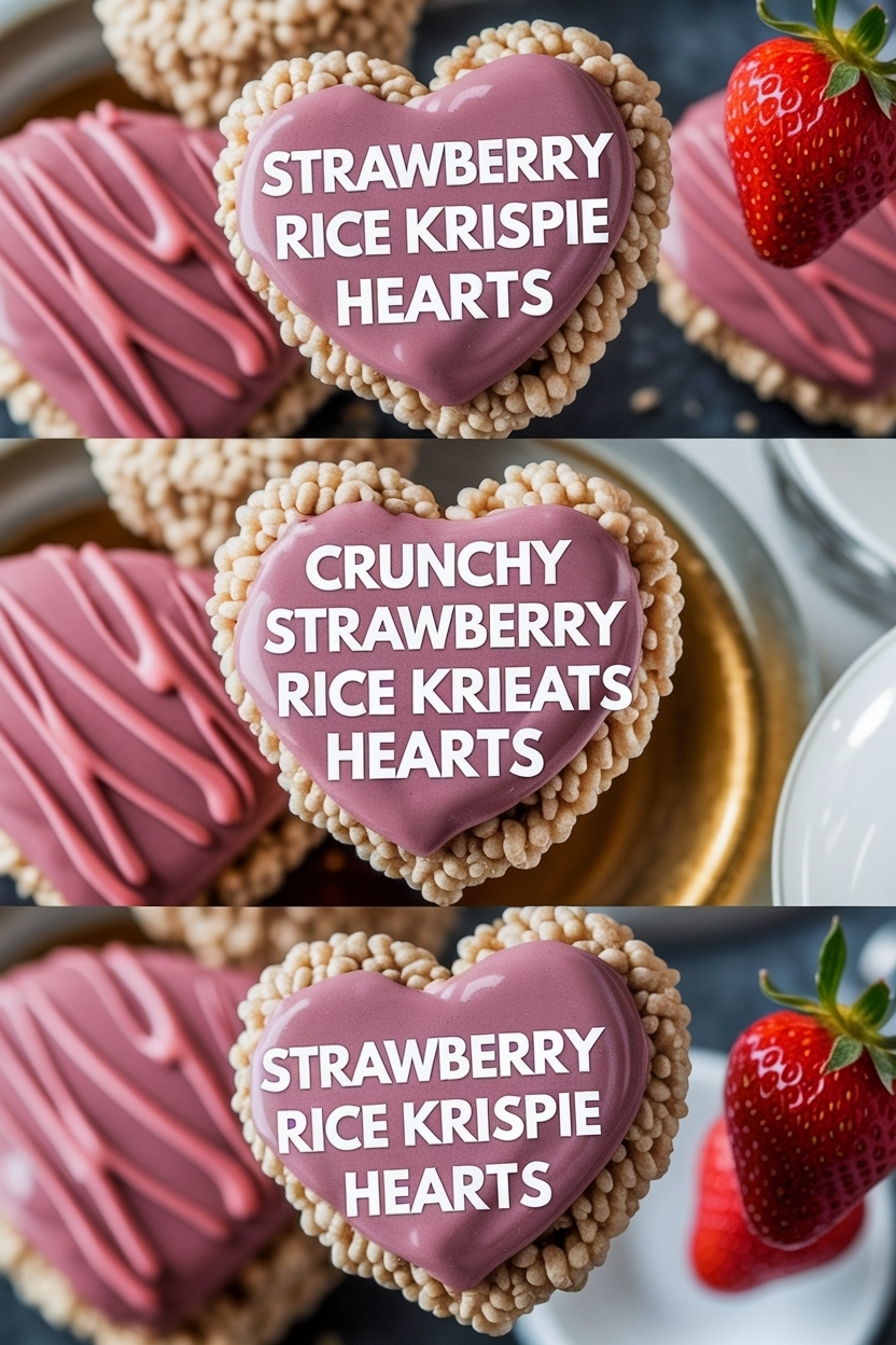 strawberry rice krispie treats hearts
