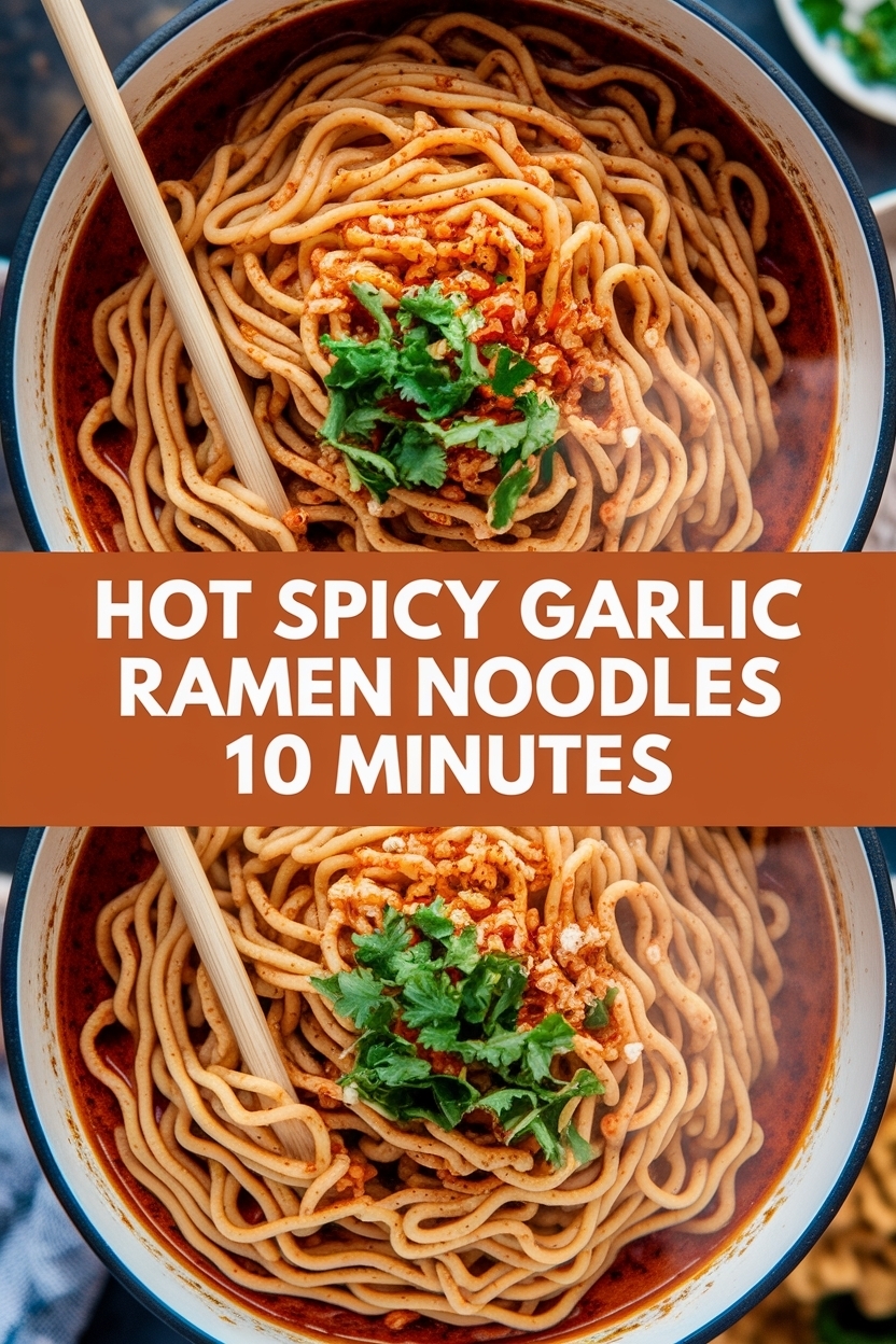 spicy garlic ramen noodles 10 minutes