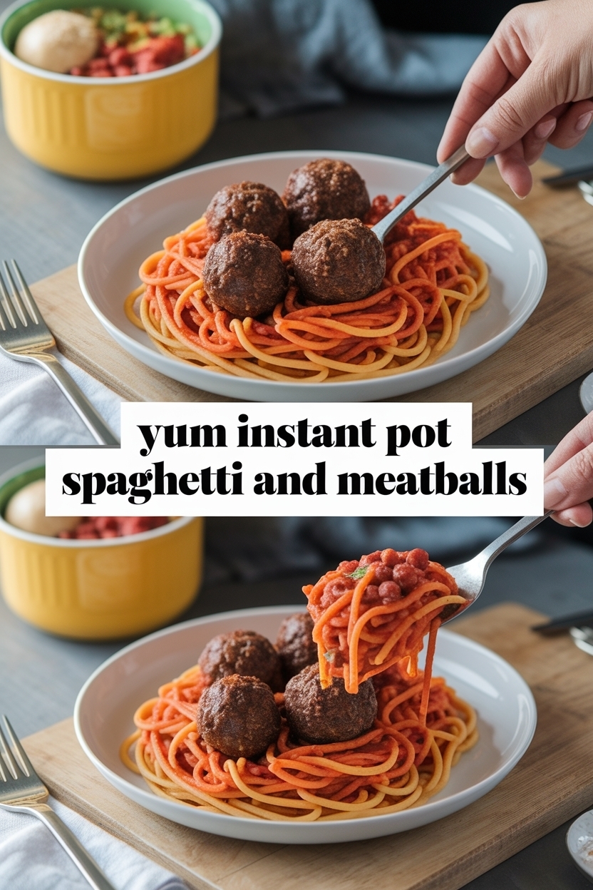 instant pot spaghetti and meatballs