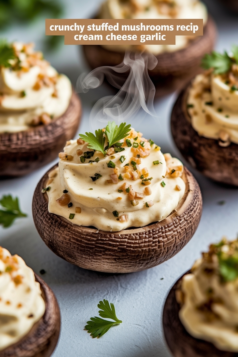 stuffed mushrooms recipe cream cheese garlic