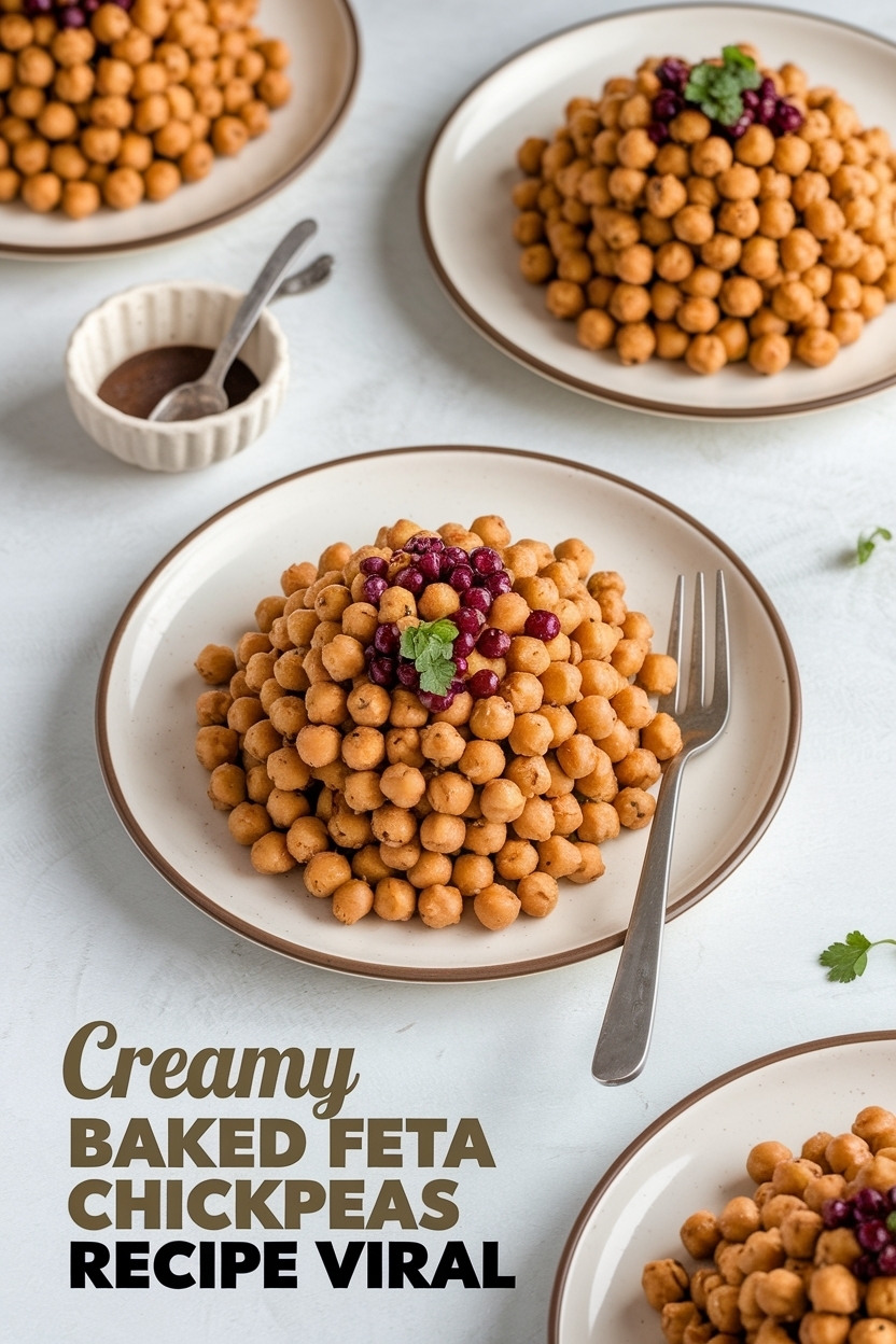 baked feta chickpeas recipe viral