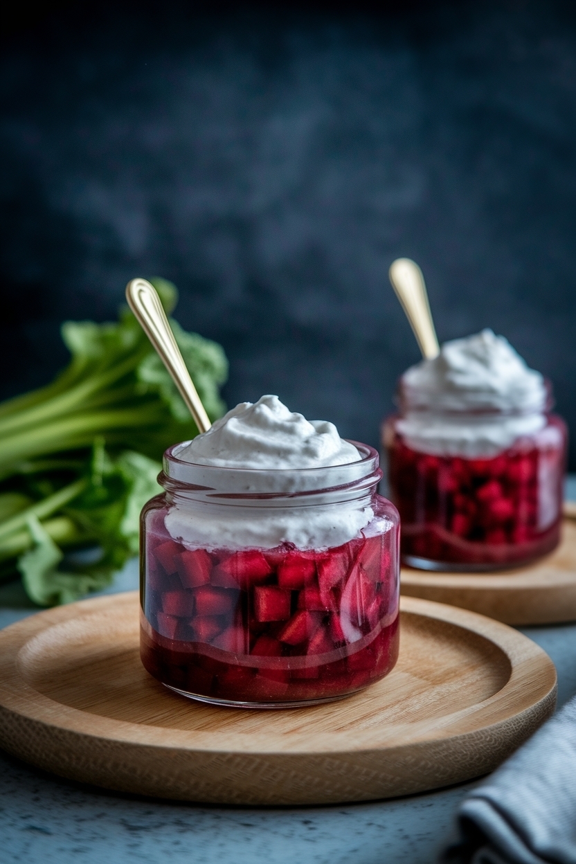 rhubarb compote vanilla