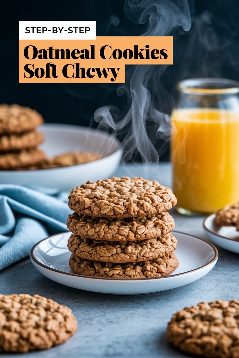 rhubarb oatmeal cookies - Extra Photo