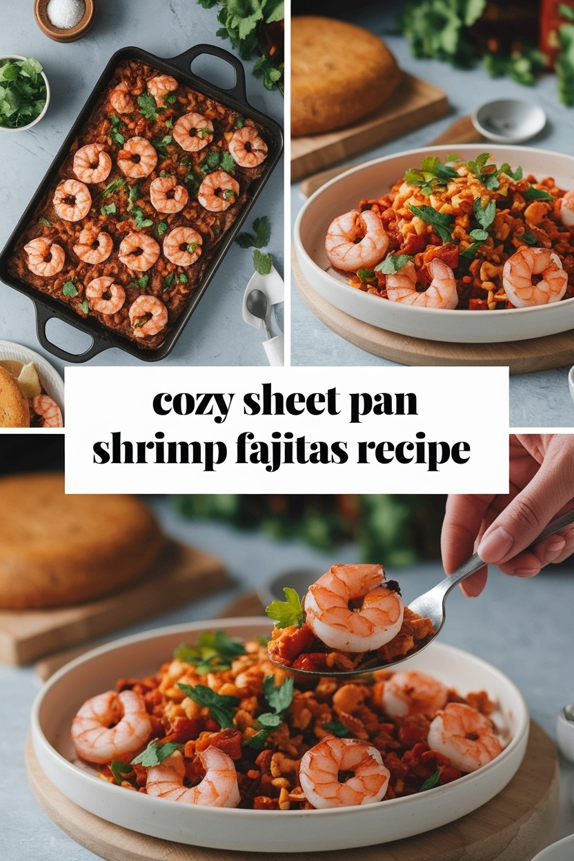sheet pan shrimp fajitas recipe