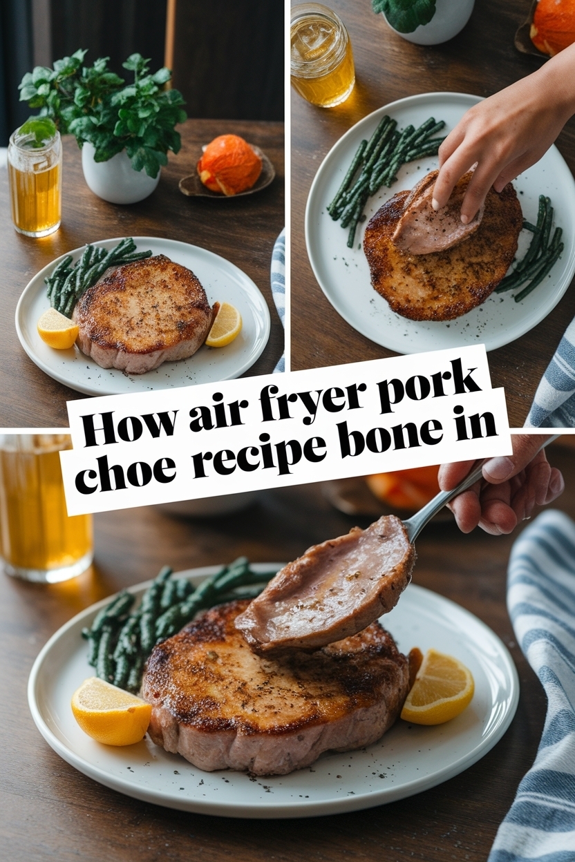 air fryer pork chops recipe bone in