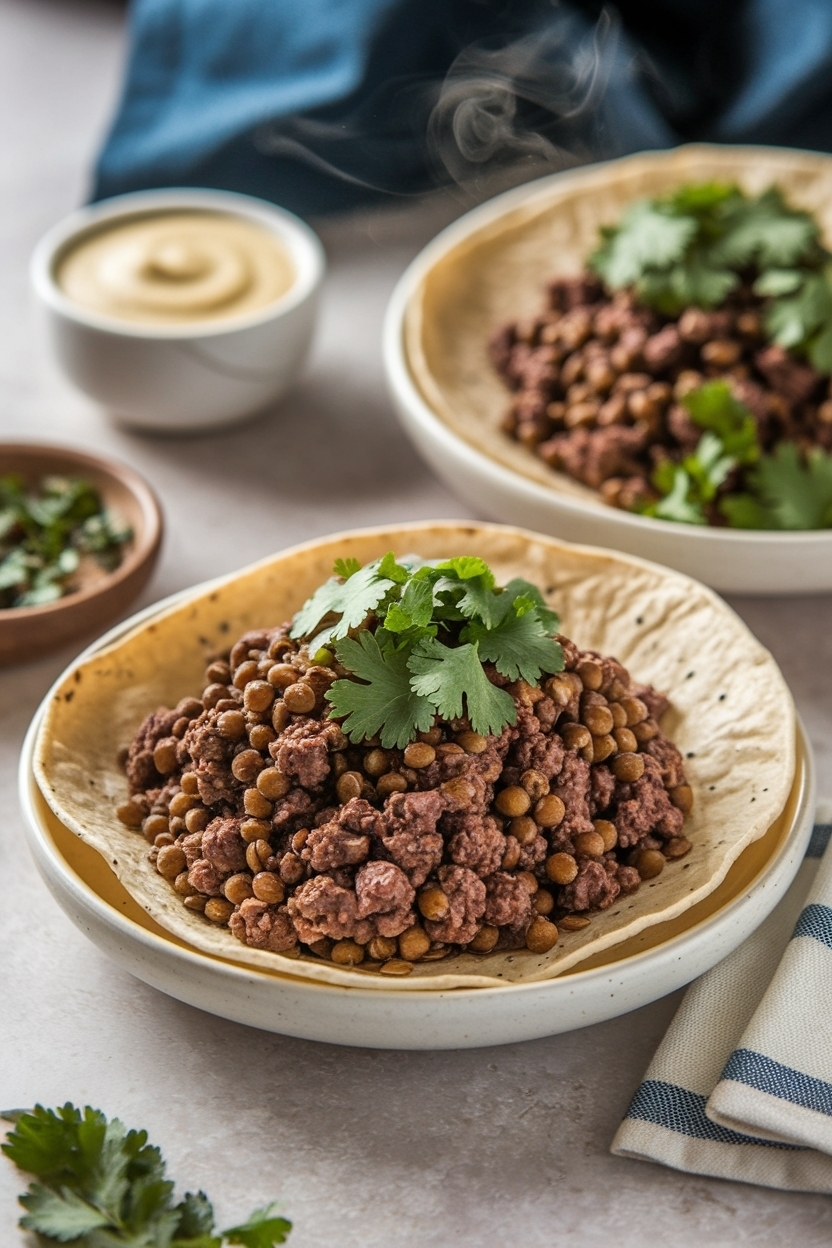 vegan taco meat recipe with lentils
