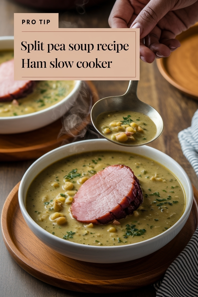 split pea soup recipe ham slow cooker