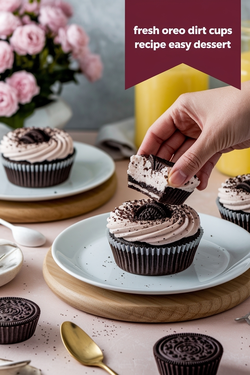 oreo dirt cups recipe easy dessert