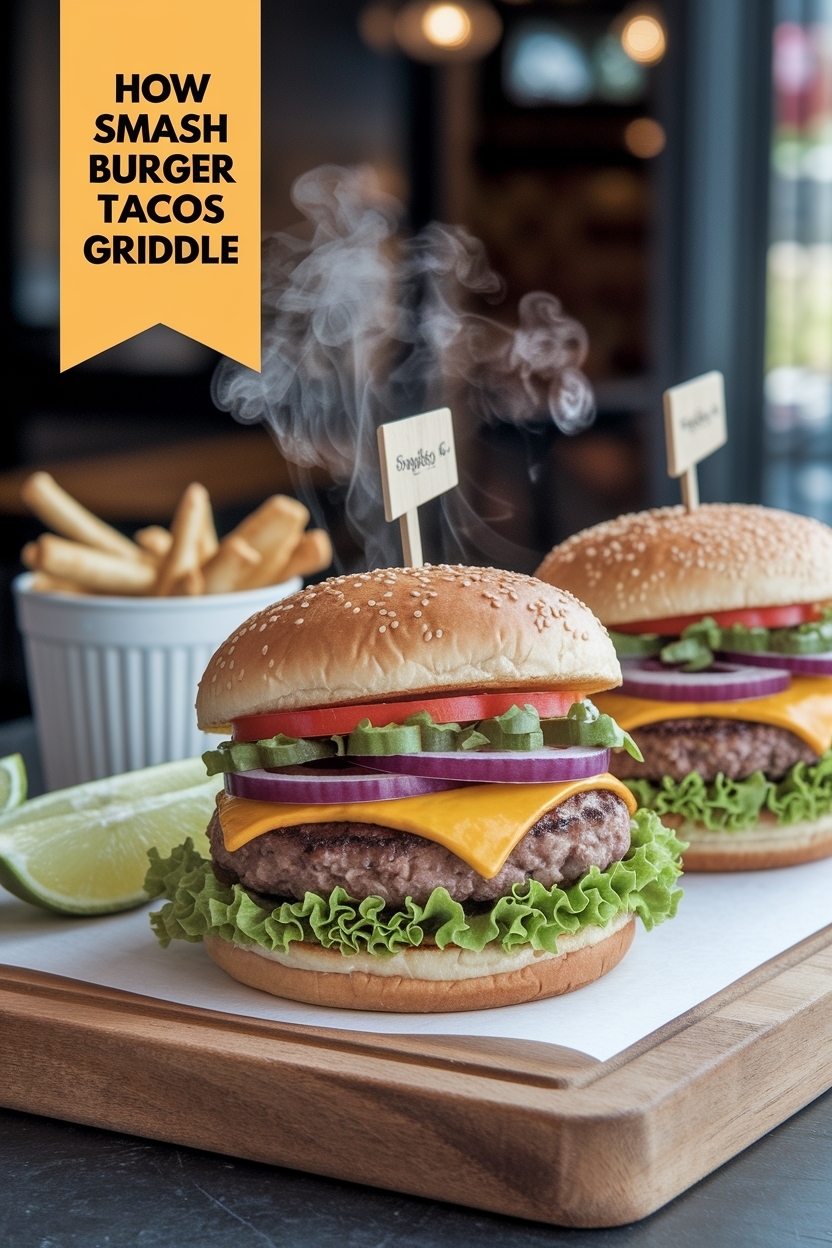 smash burger tacos griddle